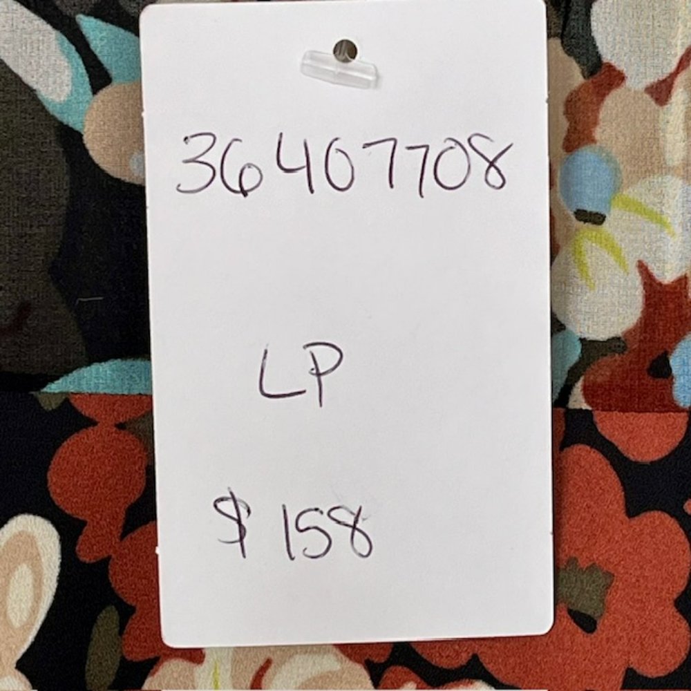 Paper Crown Anthropologie Endora Floral Dress - Black, Yellow, Blue, Red - LP - Picture 11 of 13